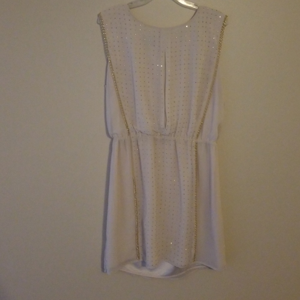 Bebe Gold and Tan Dress